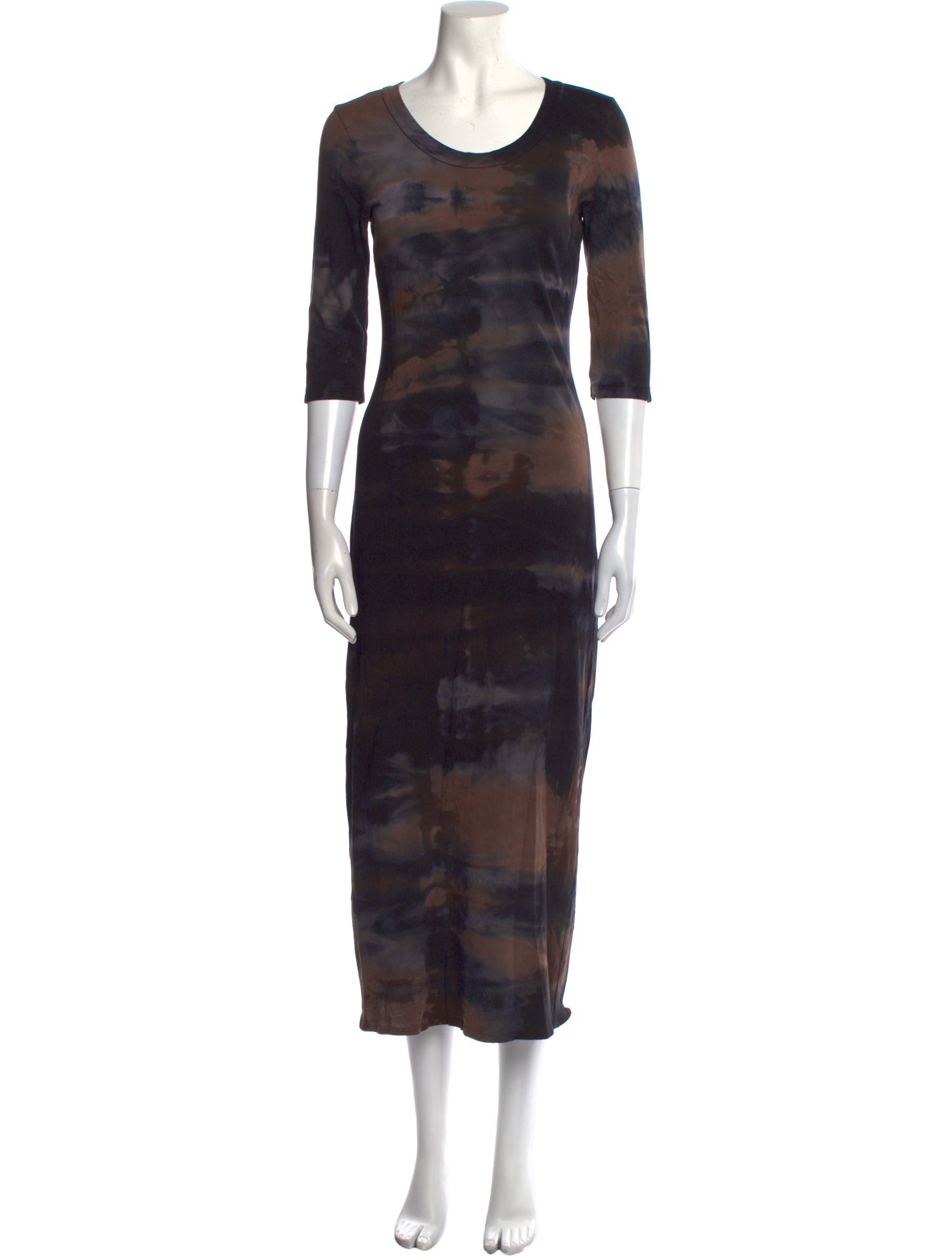 Raquel Allegra Tie-Dye Print Long Dress
