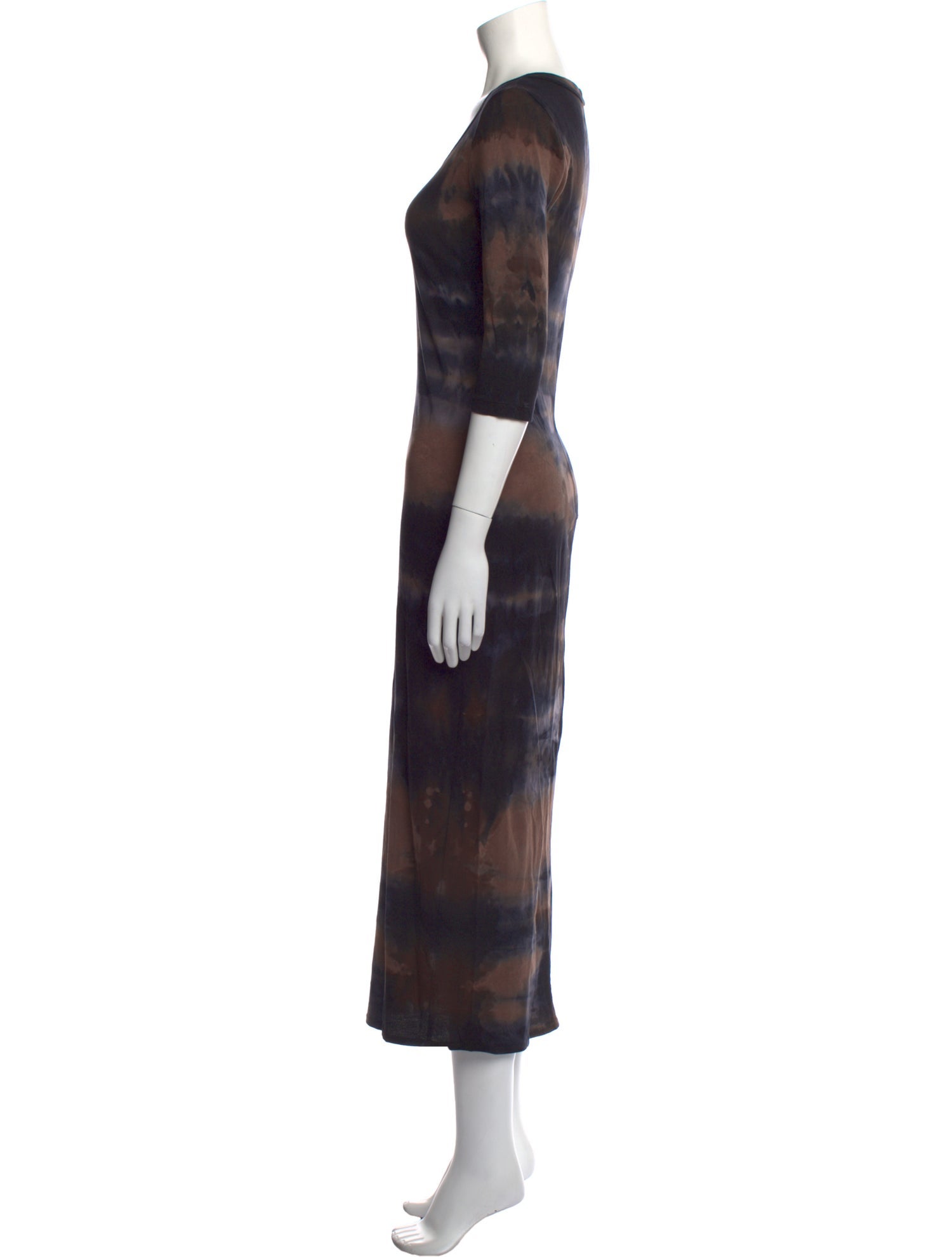 Raquel Allegra Tie-Dye Print Long Dress