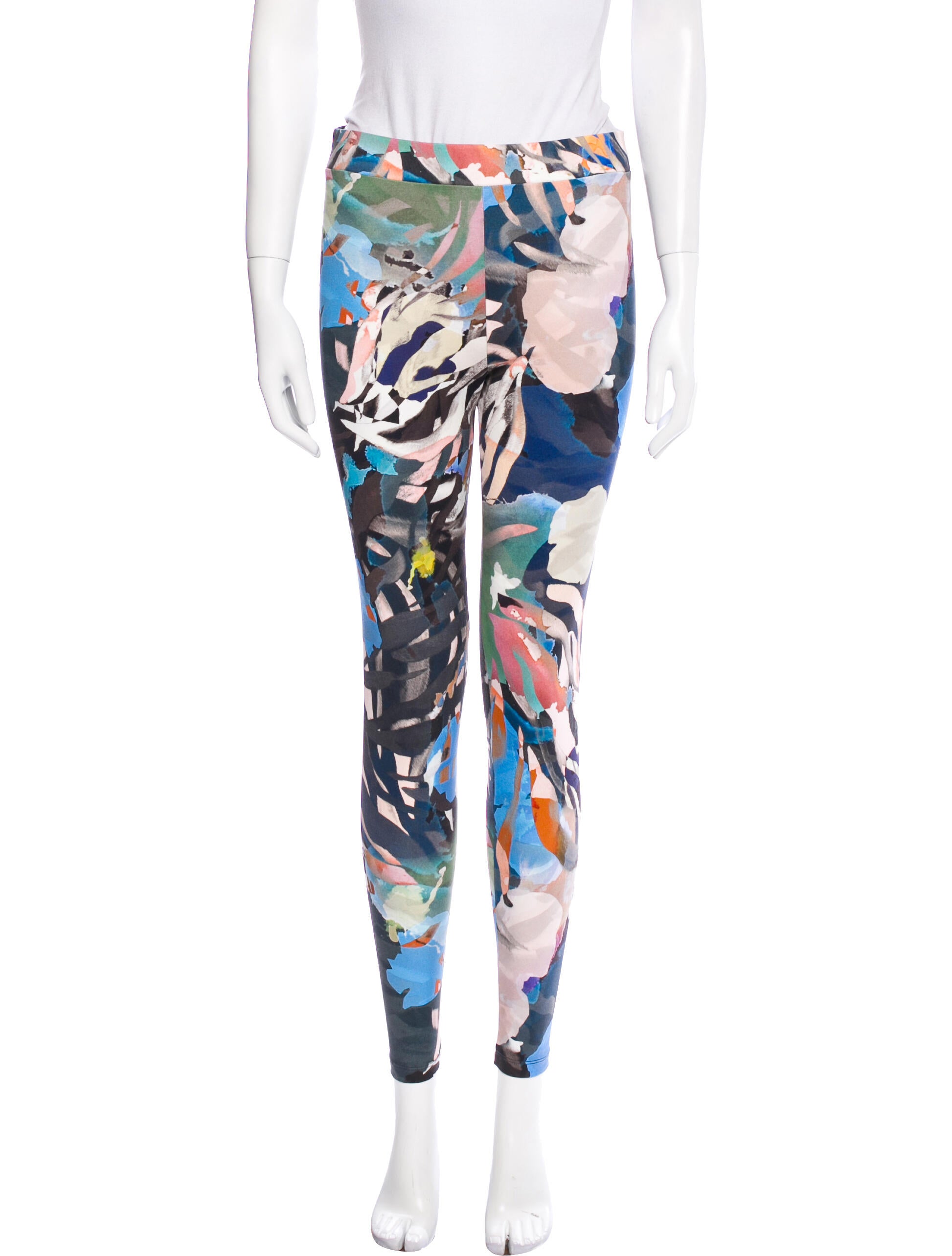 Raquel Allegra Printed Skinny Leg Pants