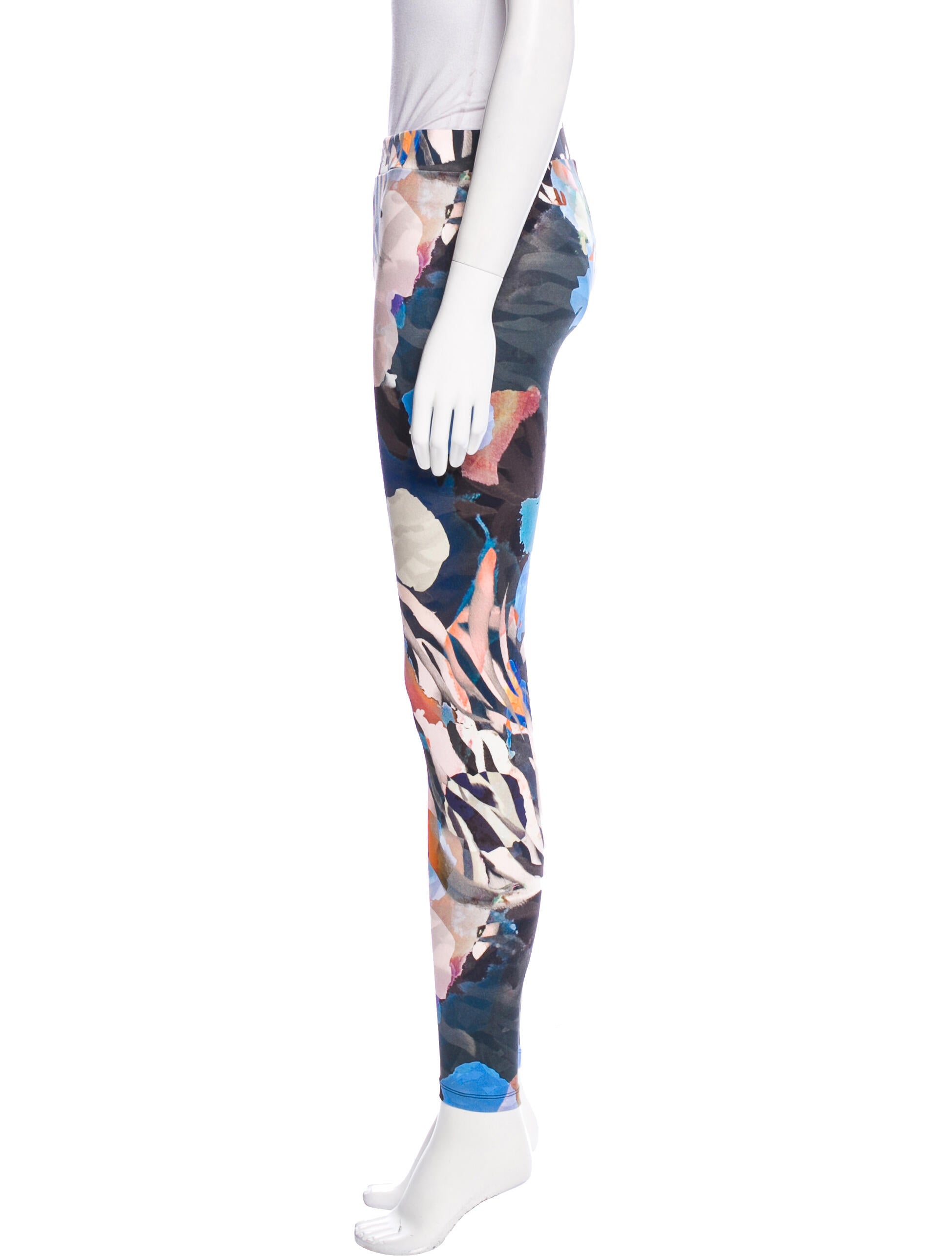 Raquel Allegra Printed Skinny Leg Pants
