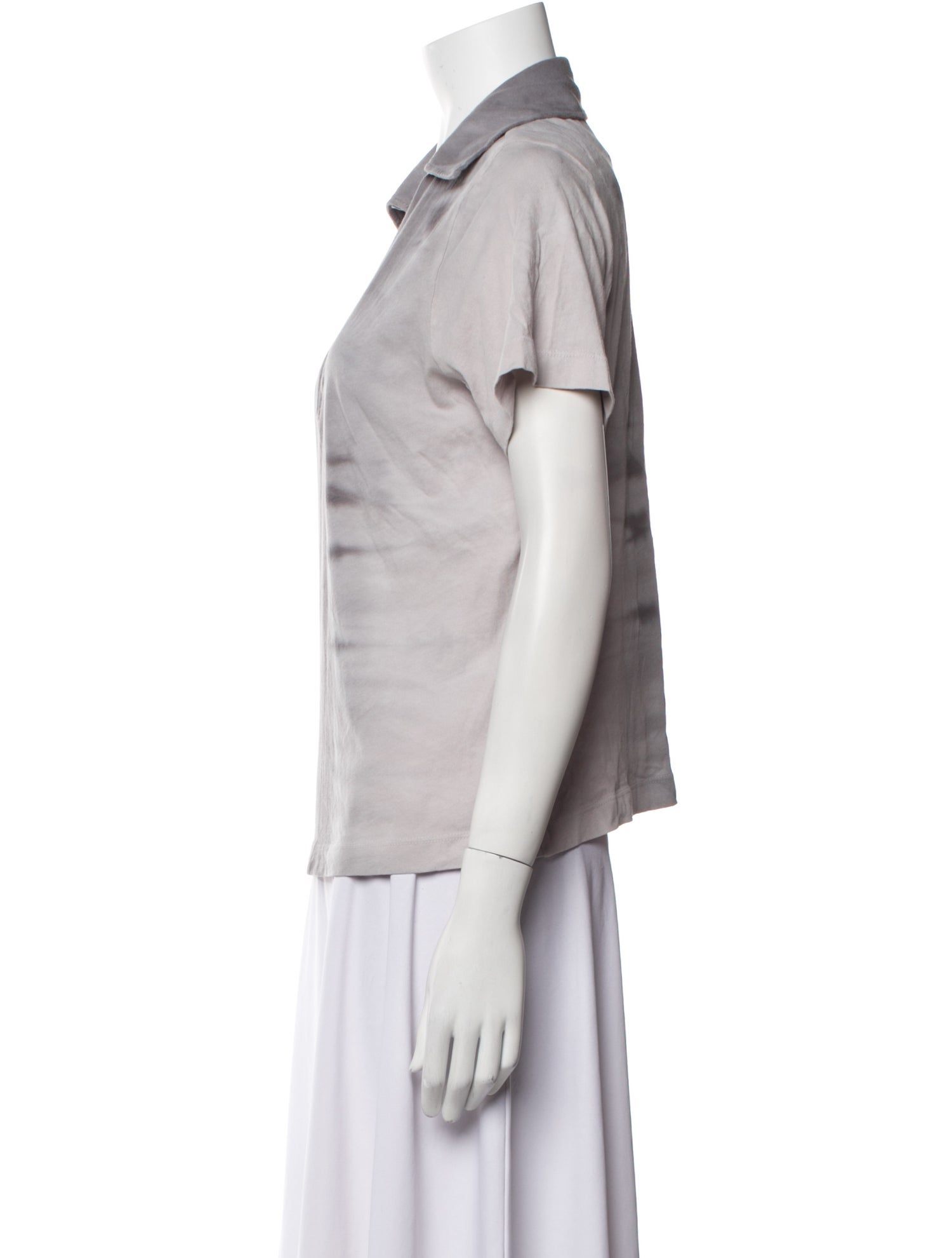 Raquel Allegra V-Neck Short Sleeve Polo w/ Tags