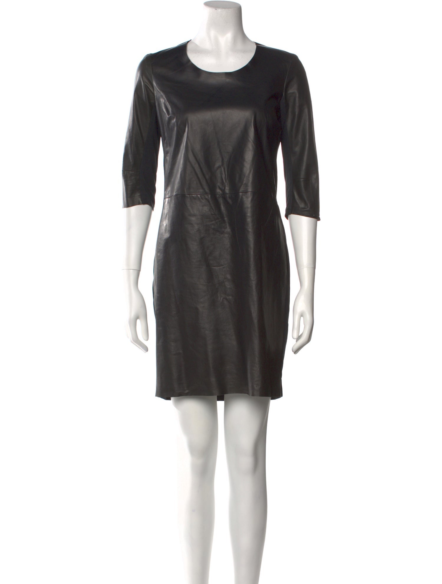 Raquel Allegra Leather Mini Dress