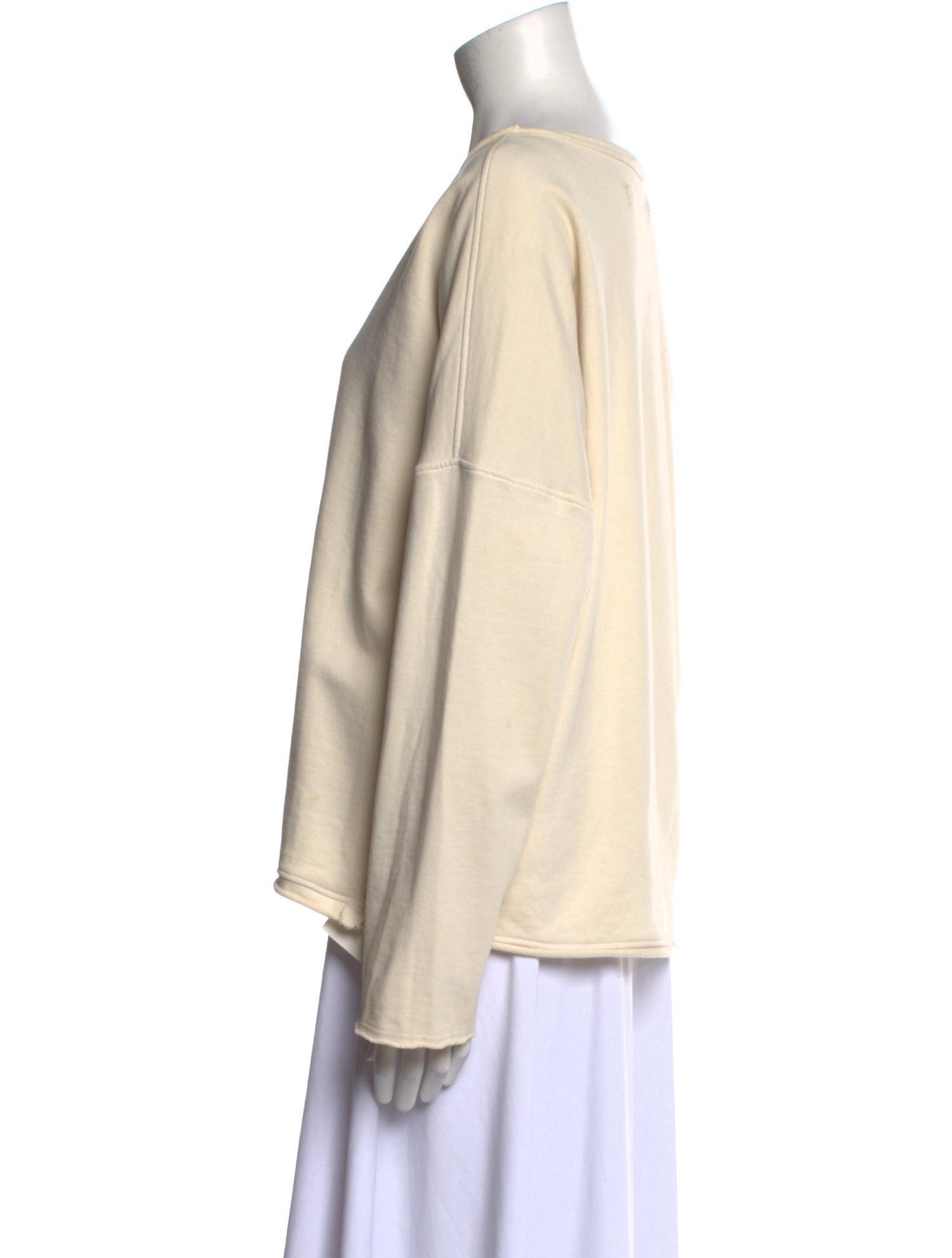 Raquel Allegra Scoop Neck Long Sleeve Sweatshirt