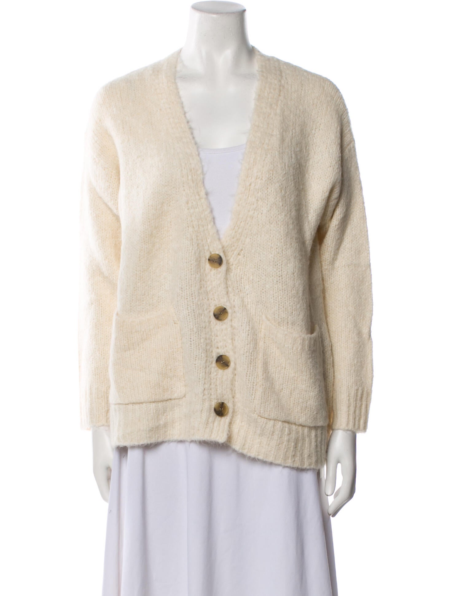 Raquel Allegra Plunge Neckline Sweater