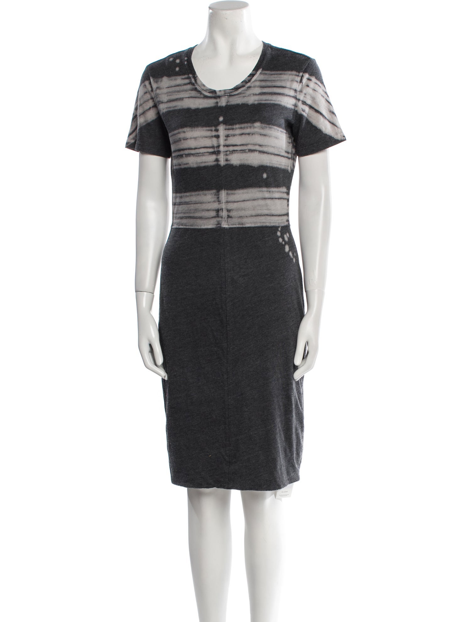 Raquel Allegra Striped Knee-Length Dress