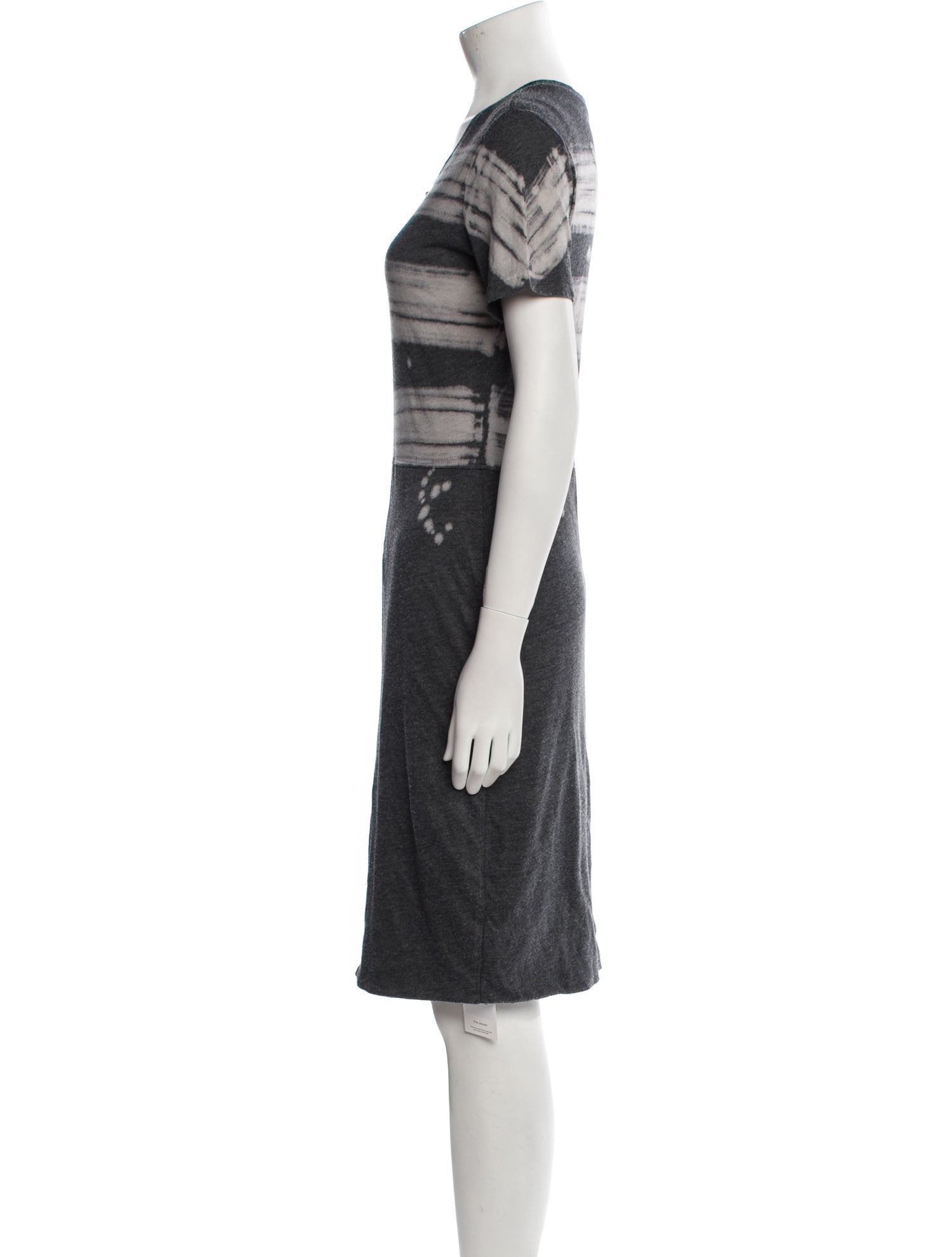 Raquel Allegra Striped Knee-Length Dress