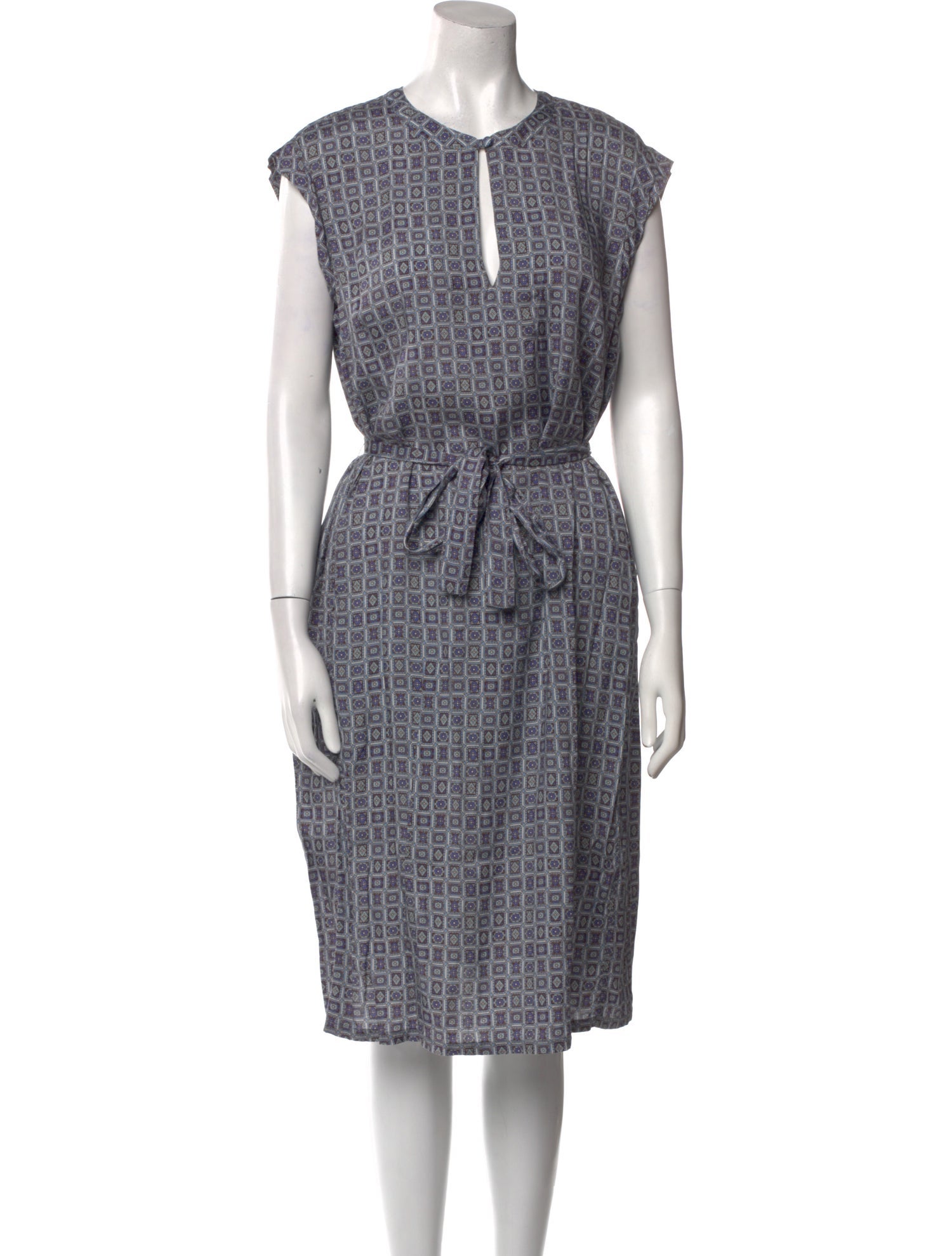 Raquel Allegra Printed Midi Length Dress