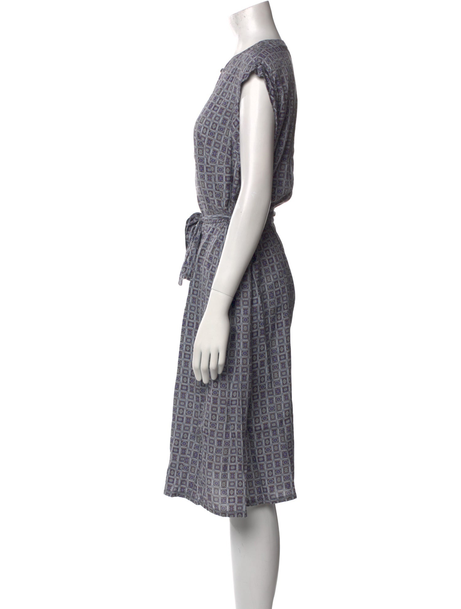 Raquel Allegra Printed Midi Length Dress