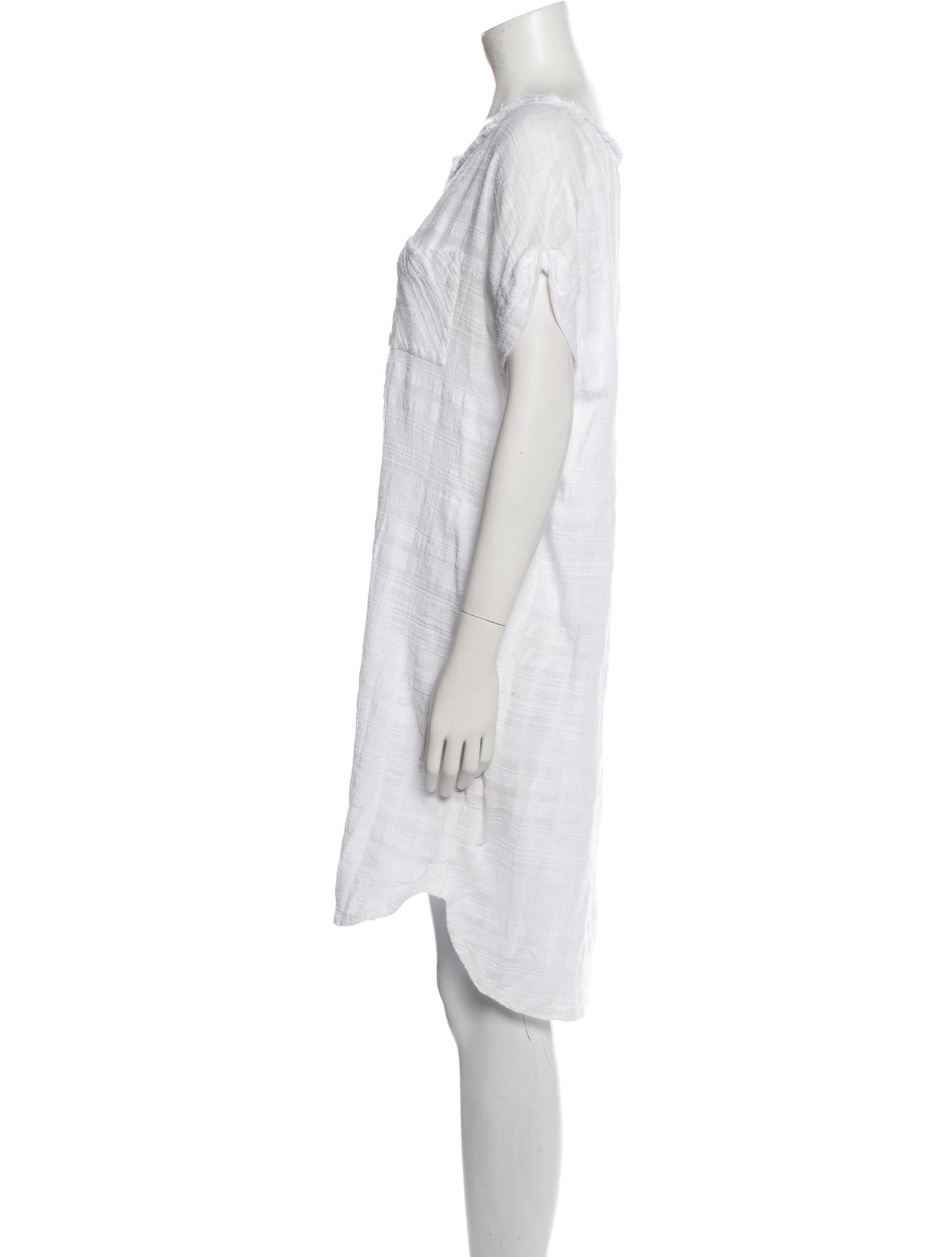 Raquel Allegra Scoop Neck Knee-Length Dress