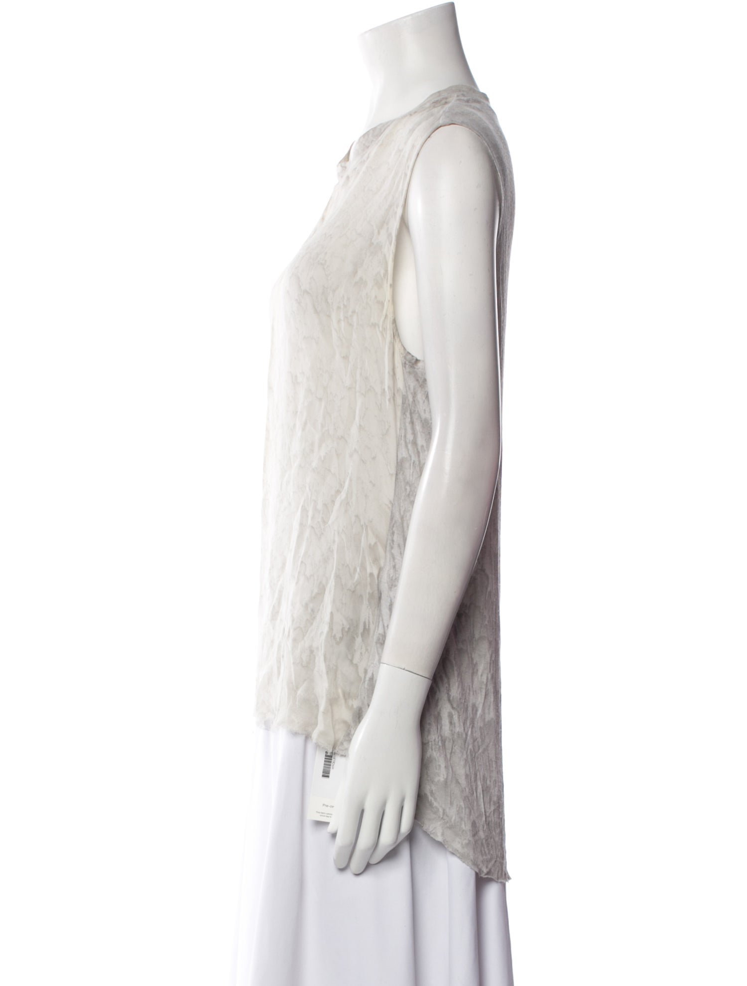 Raquel Allegra Silk Scoop Neck Top