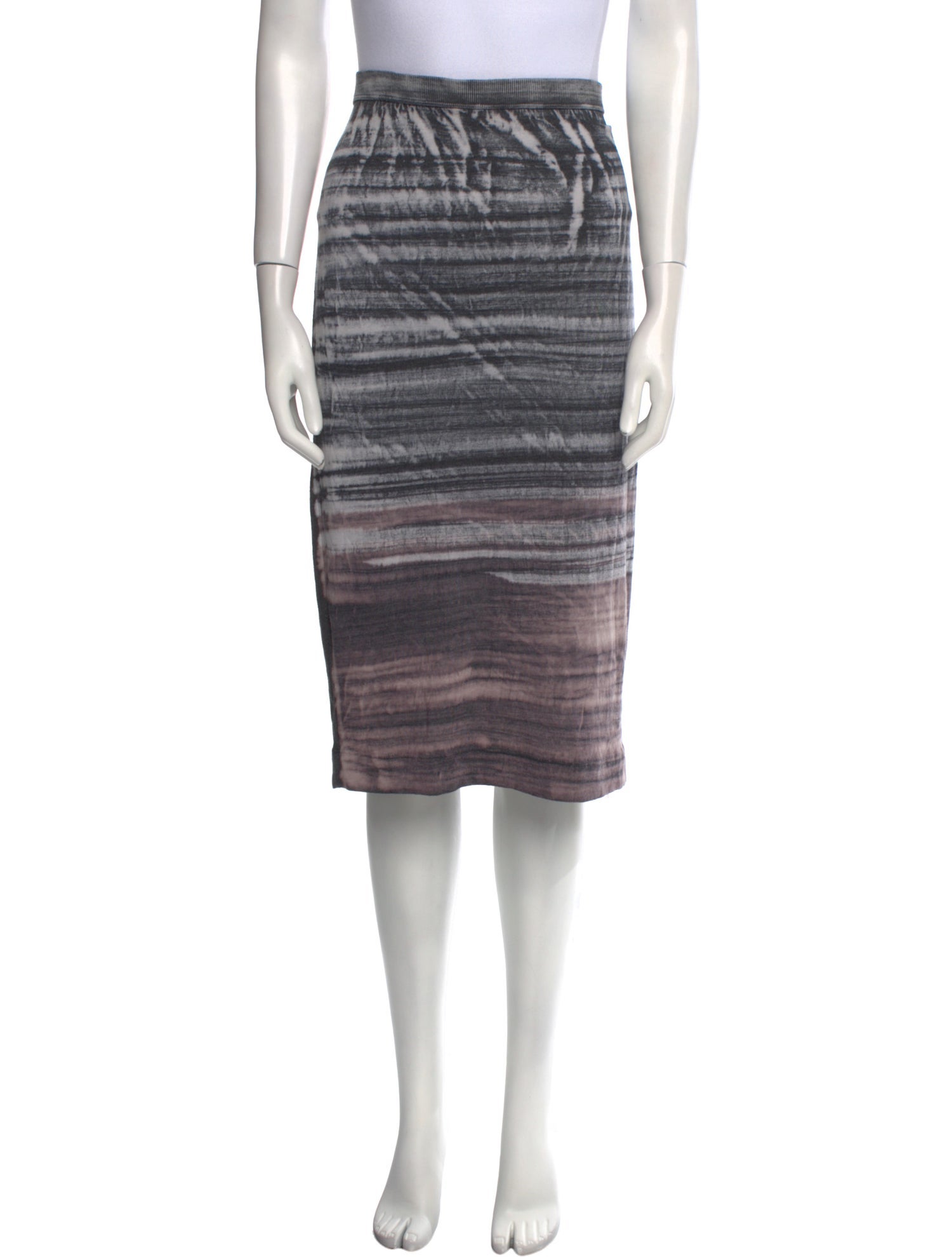 Raquel Allegra Striped Knee-Length Skirt
