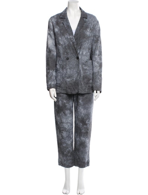 Raquel Allegra Tie-Dye Print Pant Set