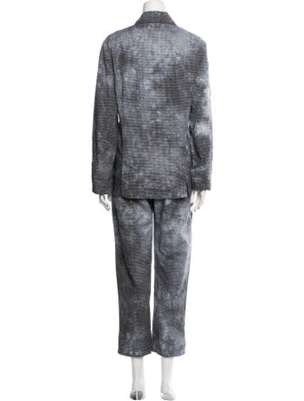 Raquel Allegra Tie-Dye Print Pant Set