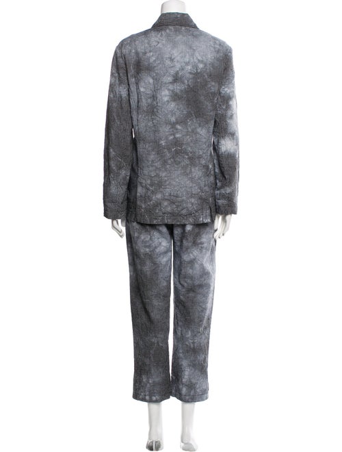 Raquel Allegra Tie-Dye Print Pant Set