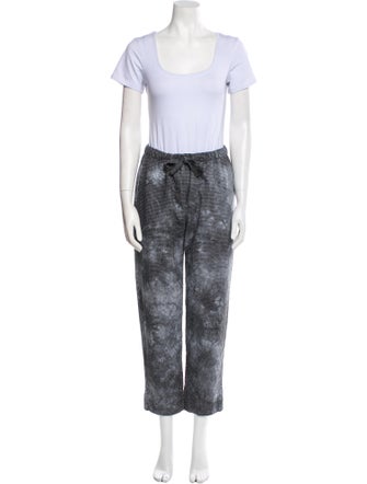 Raquel Allegra Tie-Dye Print Pant Set