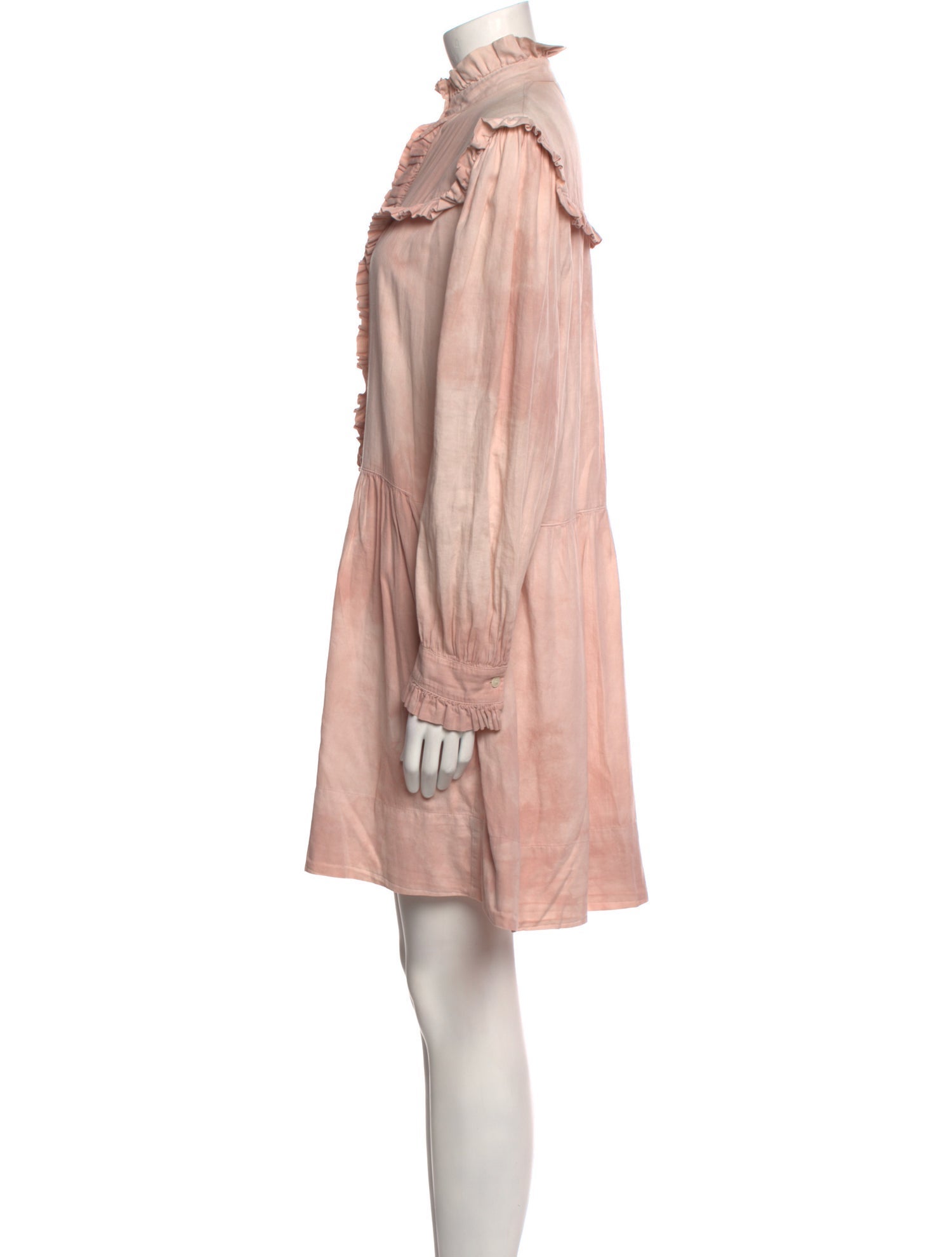 Raquel Allegra Mock Neck Knee-Length Dress