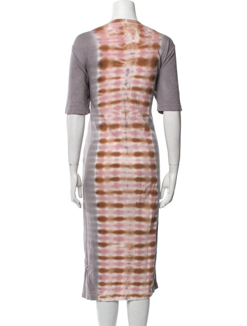 Raquel Allegra Tie-Dye Print Midi Length Dress