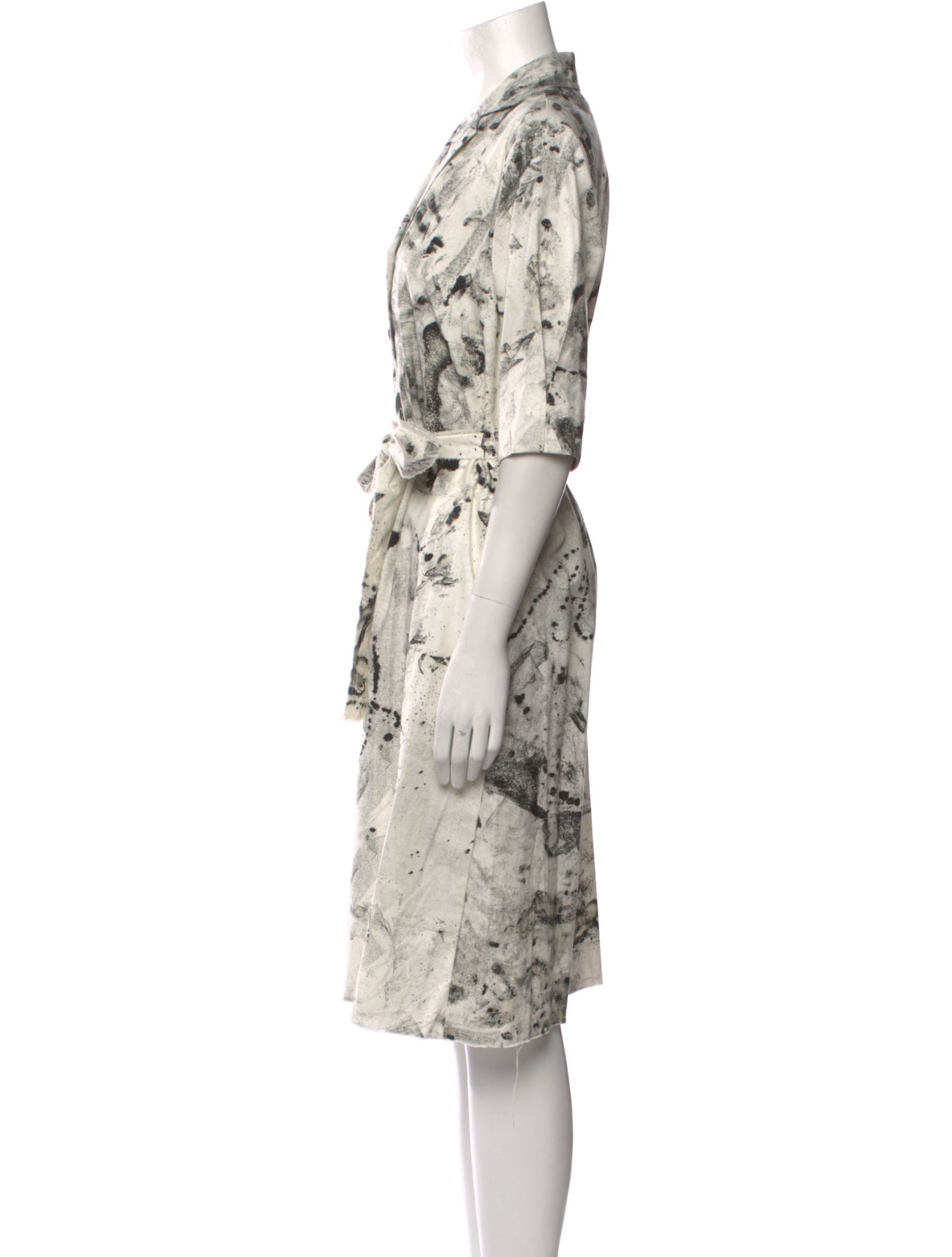Raquel Allegra Floral Print Midi Length Dress