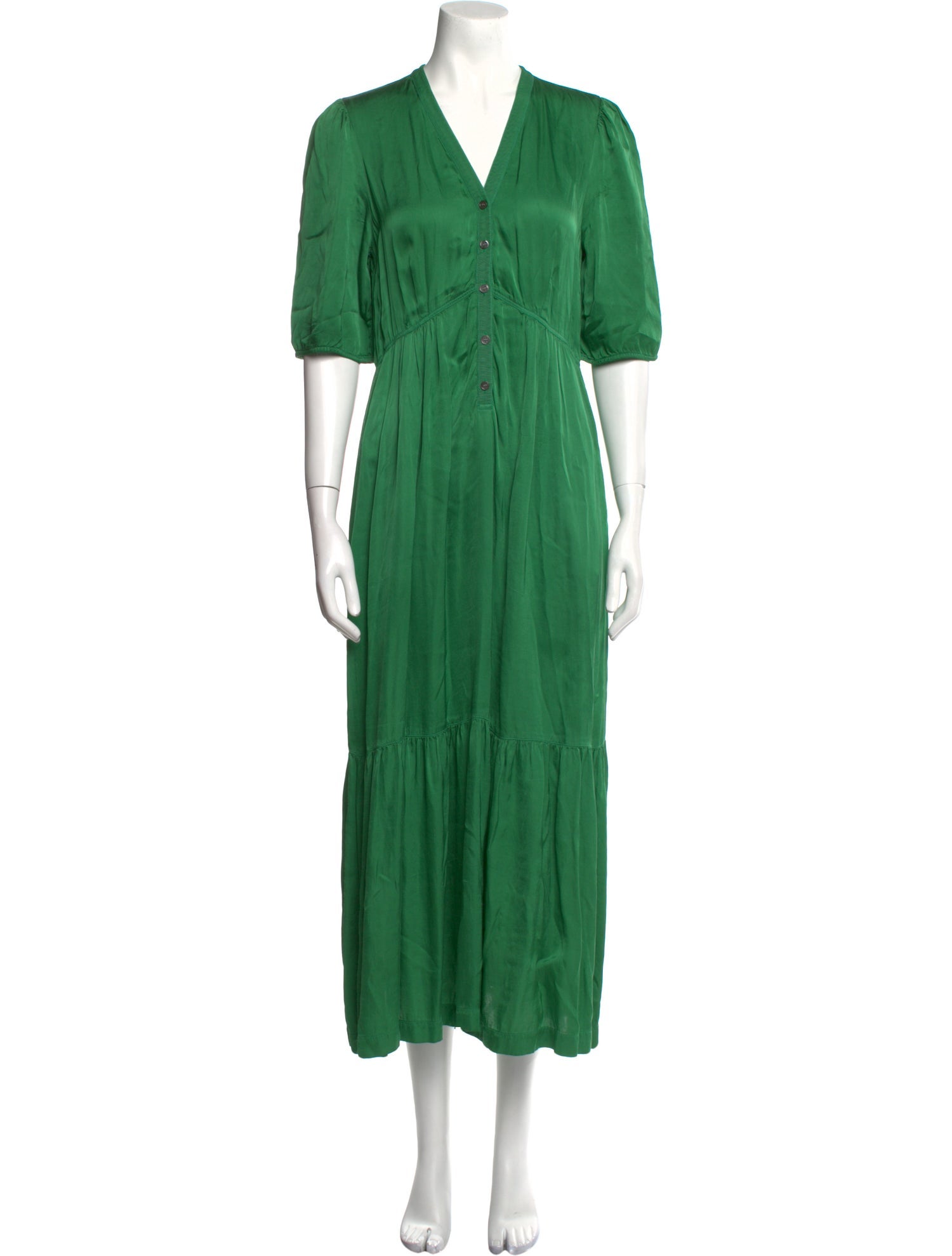 Raquel Allegra V-Neck Long Dress