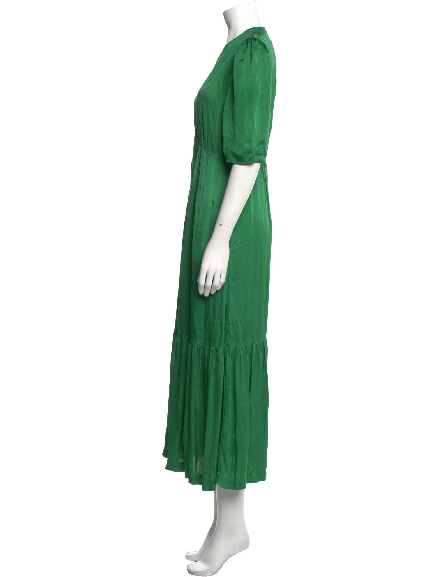 Raquel Allegra V-Neck Long Dress