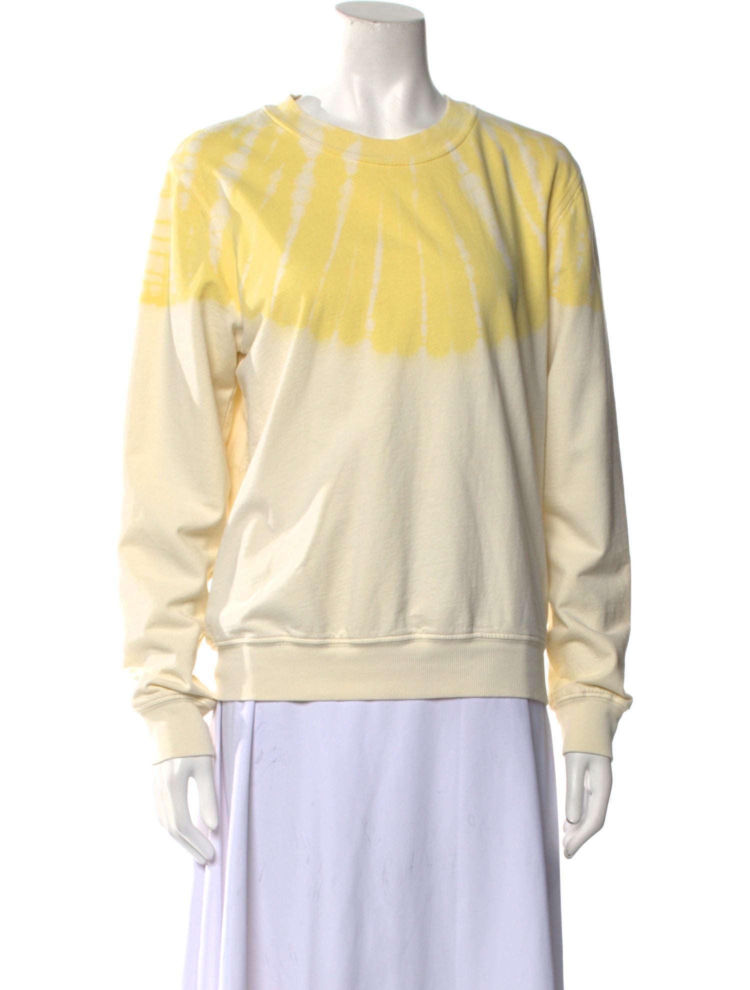 Raquel Allegra Tie-Dye Print Crew Neck Sweatshirt