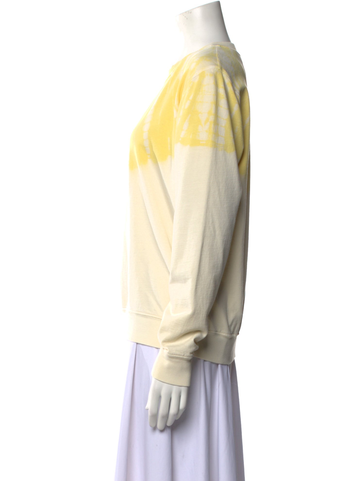 Raquel Allegra Tie-Dye Print Crew Neck Sweatshirt