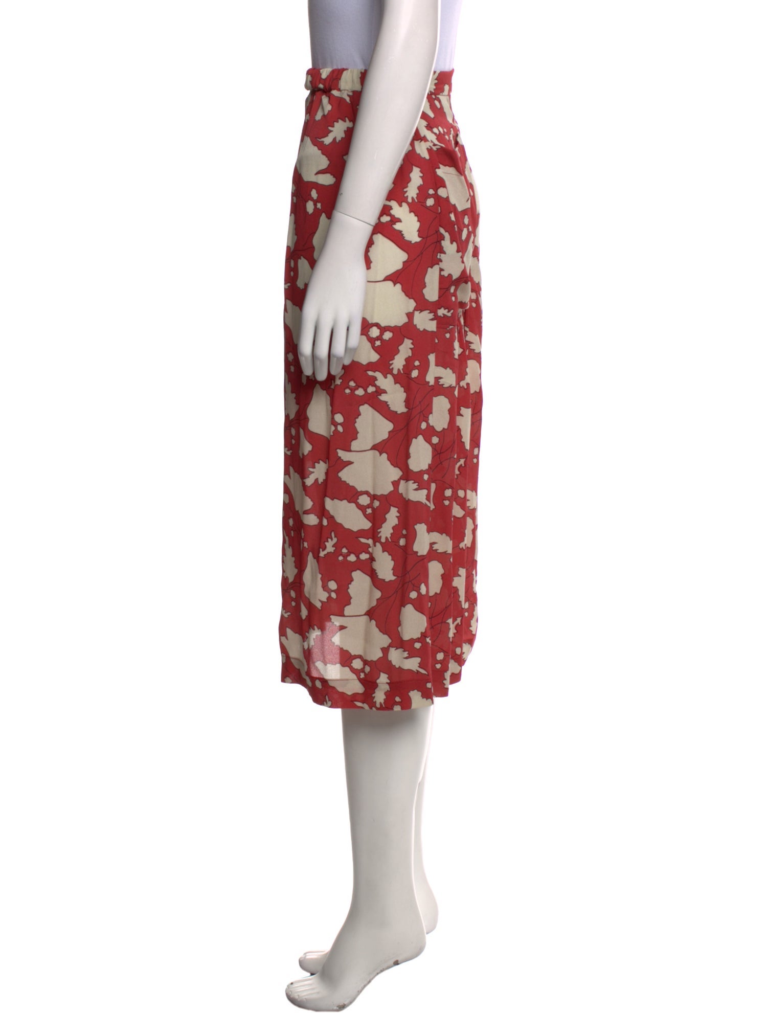 Raquel Allegra Silk Midi Length Skirt