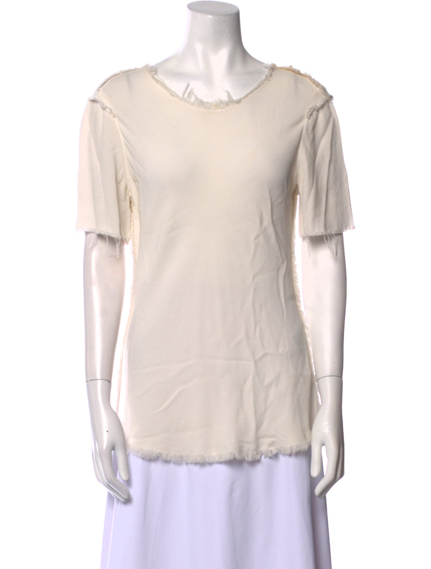 Raquel Allegra Scoop Neck Short Sleeve T-Shirt