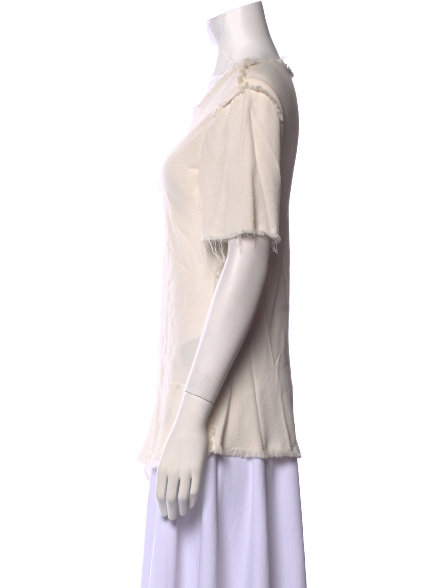 Raquel Allegra Scoop Neck Short Sleeve T-Shirt