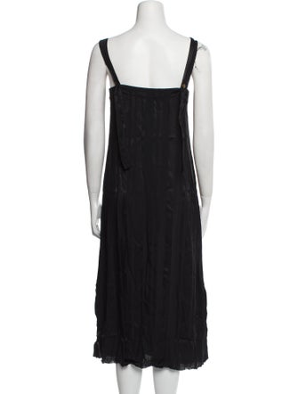 Raquel Allegra V-Neck Midi Length Dress