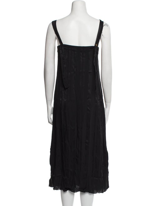 Raquel Allegra V-Neck Midi Length Dress