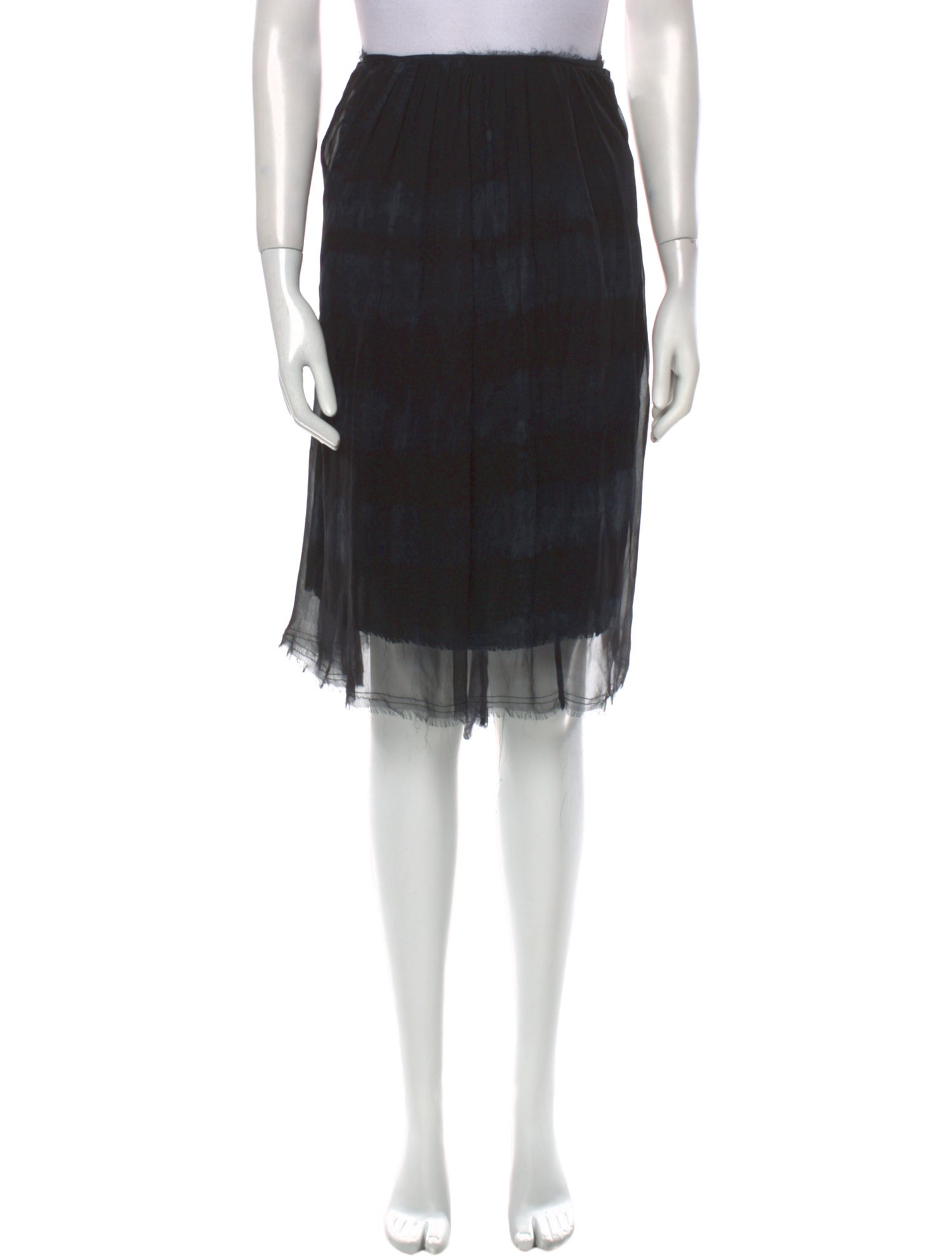 Raquel Allegra Plaid Print Knee-Length Skirt