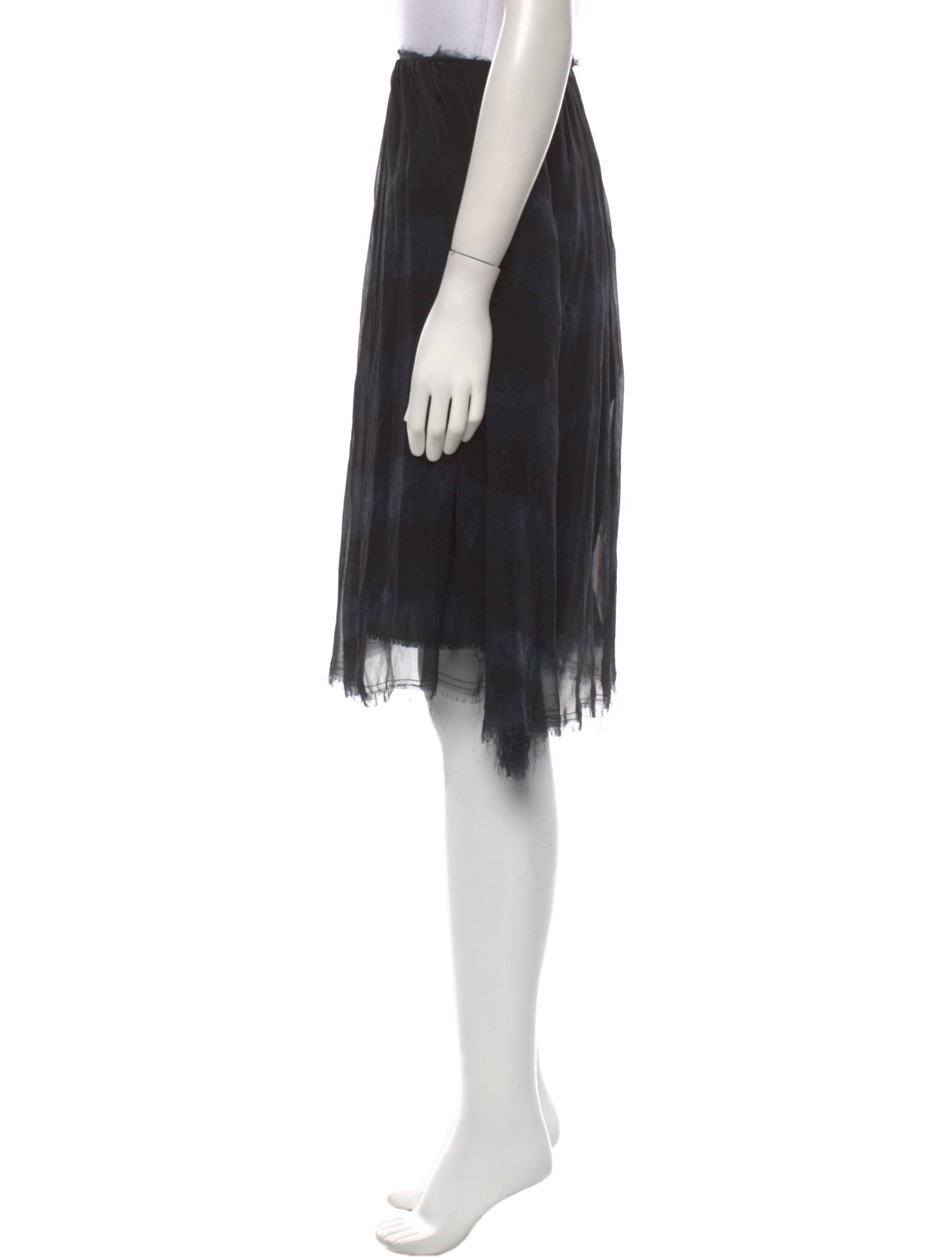 Raquel Allegra Plaid Print Knee-Length Skirt