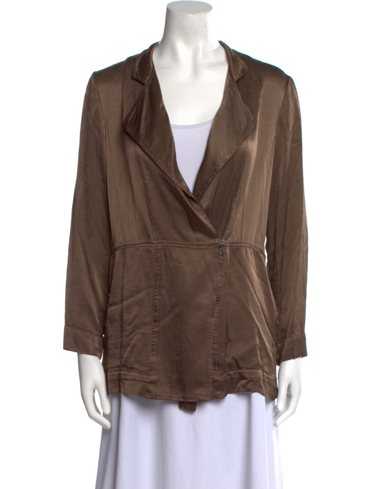 Raquel Allegra V-Neck Long Sleeve Blouse