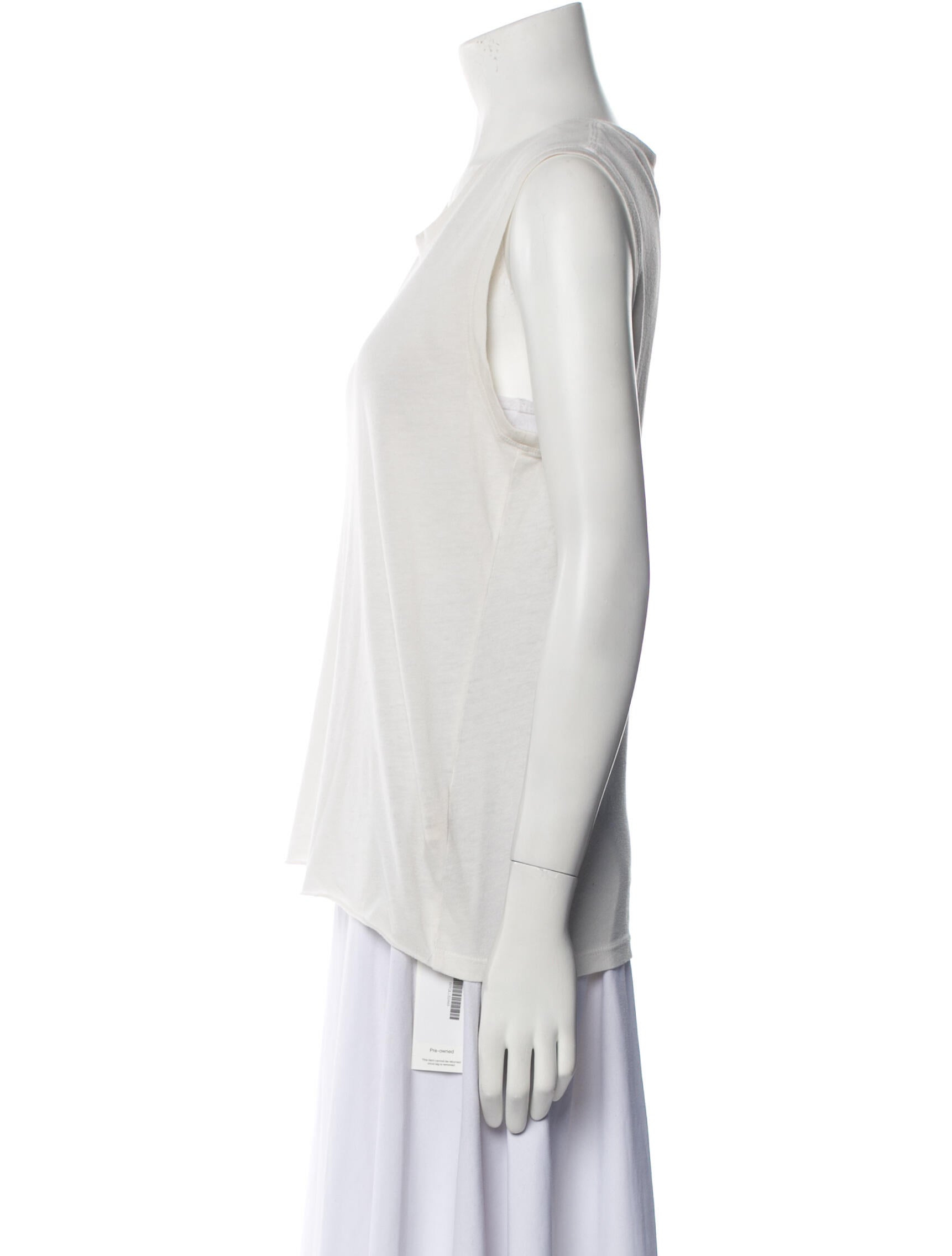 Raquel Allegra Scoop Neck Sleeveless Top