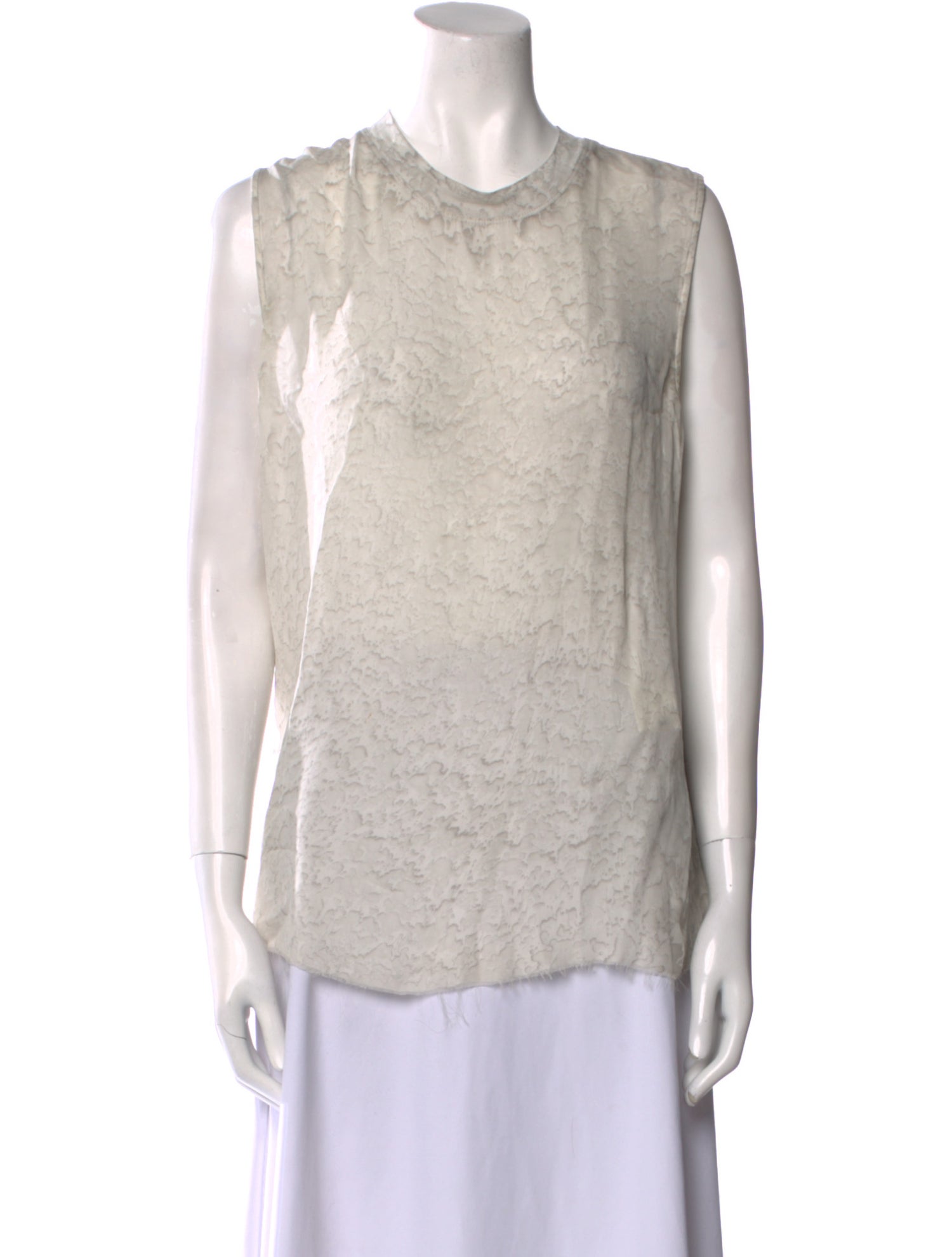 Raquel Allegra Silk Crew Neck Top