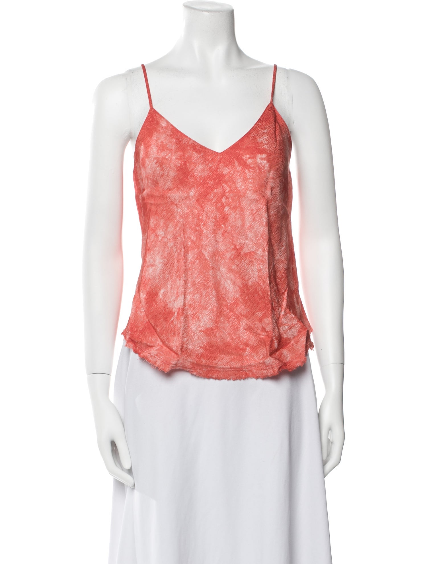 Raquel Allegra Printed V-Neck Top
