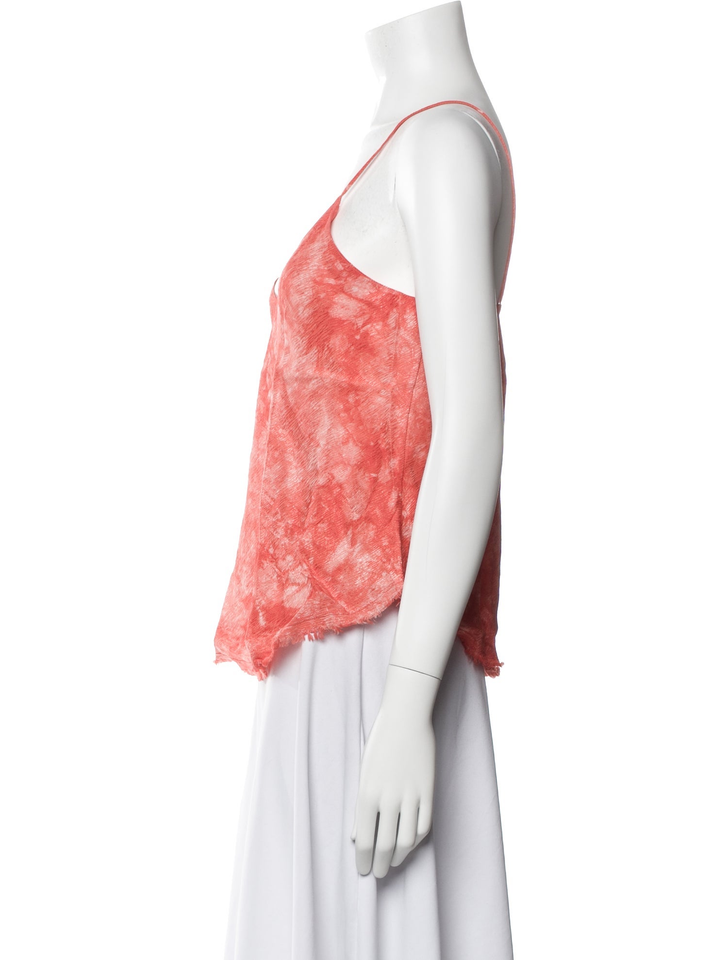 Raquel Allegra Printed V-Neck Top