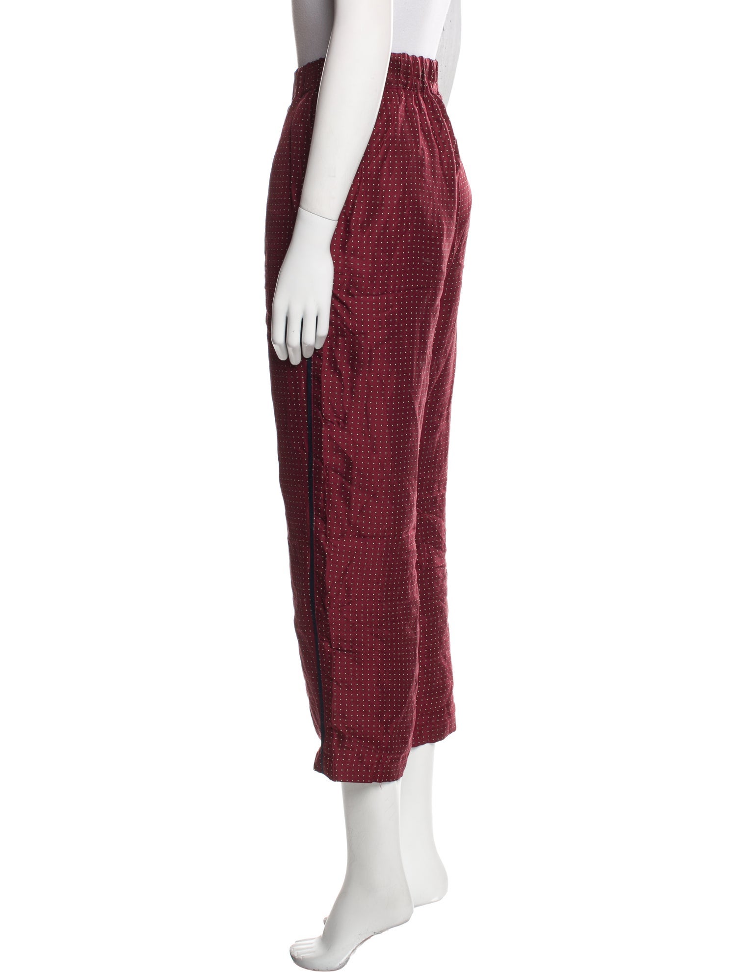 Raquel Allegra Silk Polka Dot Print Lounge Set