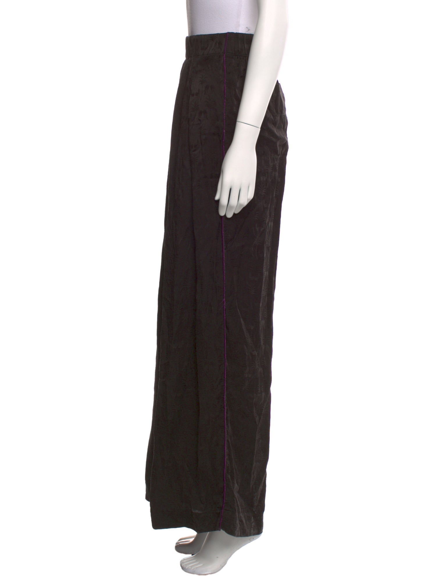 Raquel Allegra Silk Wide Leg Pants
