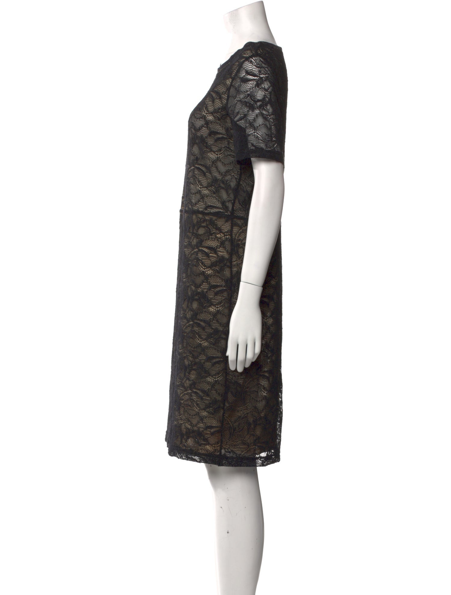 Raquel Allegra Lace Pattern Mini Dress