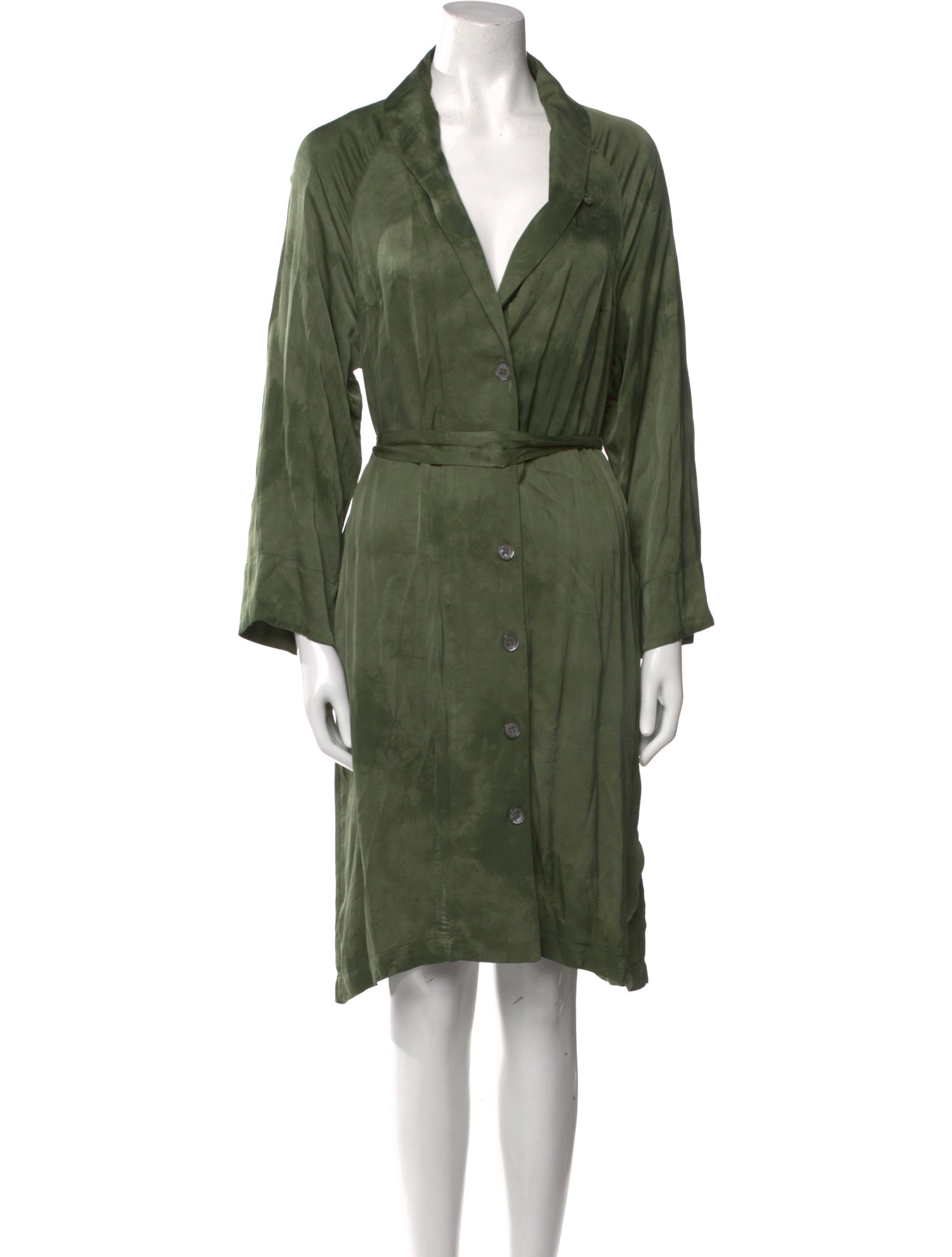 Raquel Allegra V-Neck Knee-Length Dress