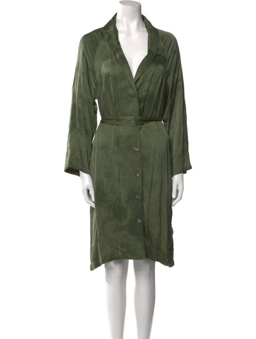 Raquel Allegra V-Neck Knee-Length Dress