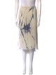 Raquel Allegra Tie-Dye Print Knee-Length Skirt