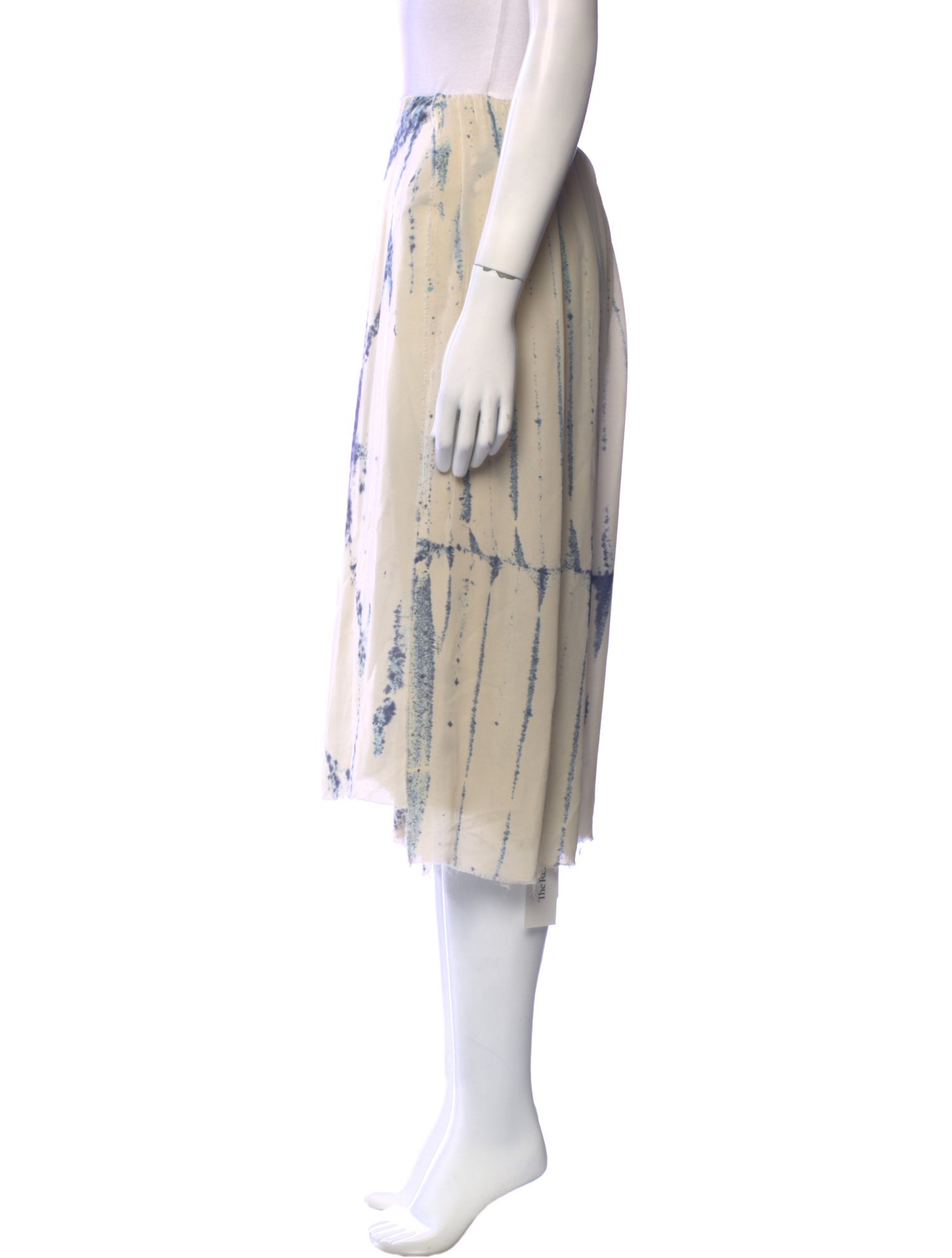 Raquel Allegra Tie-Dye Print Knee-Length Skirt