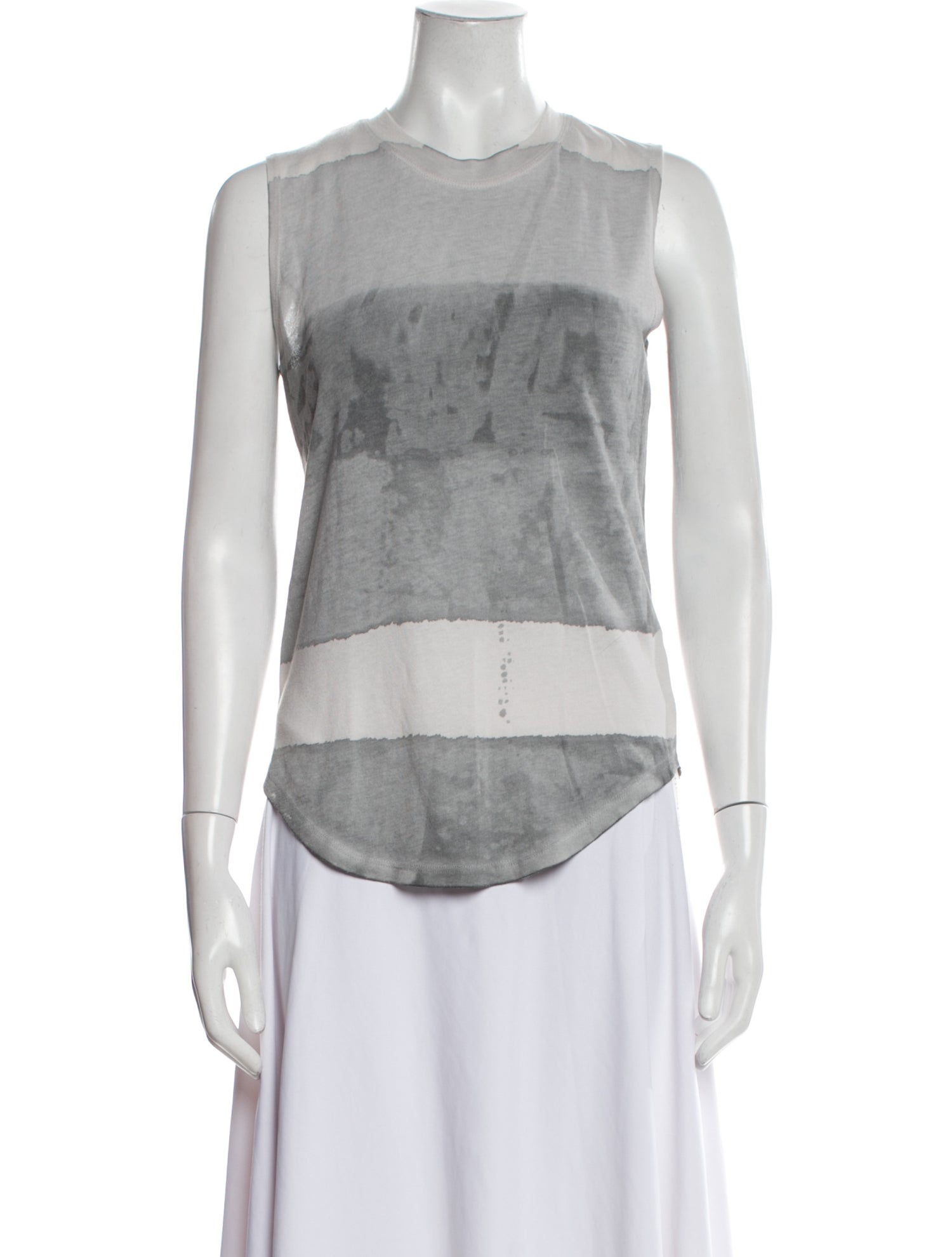 Raquel Allegra Crew Neck Sleeveless Top