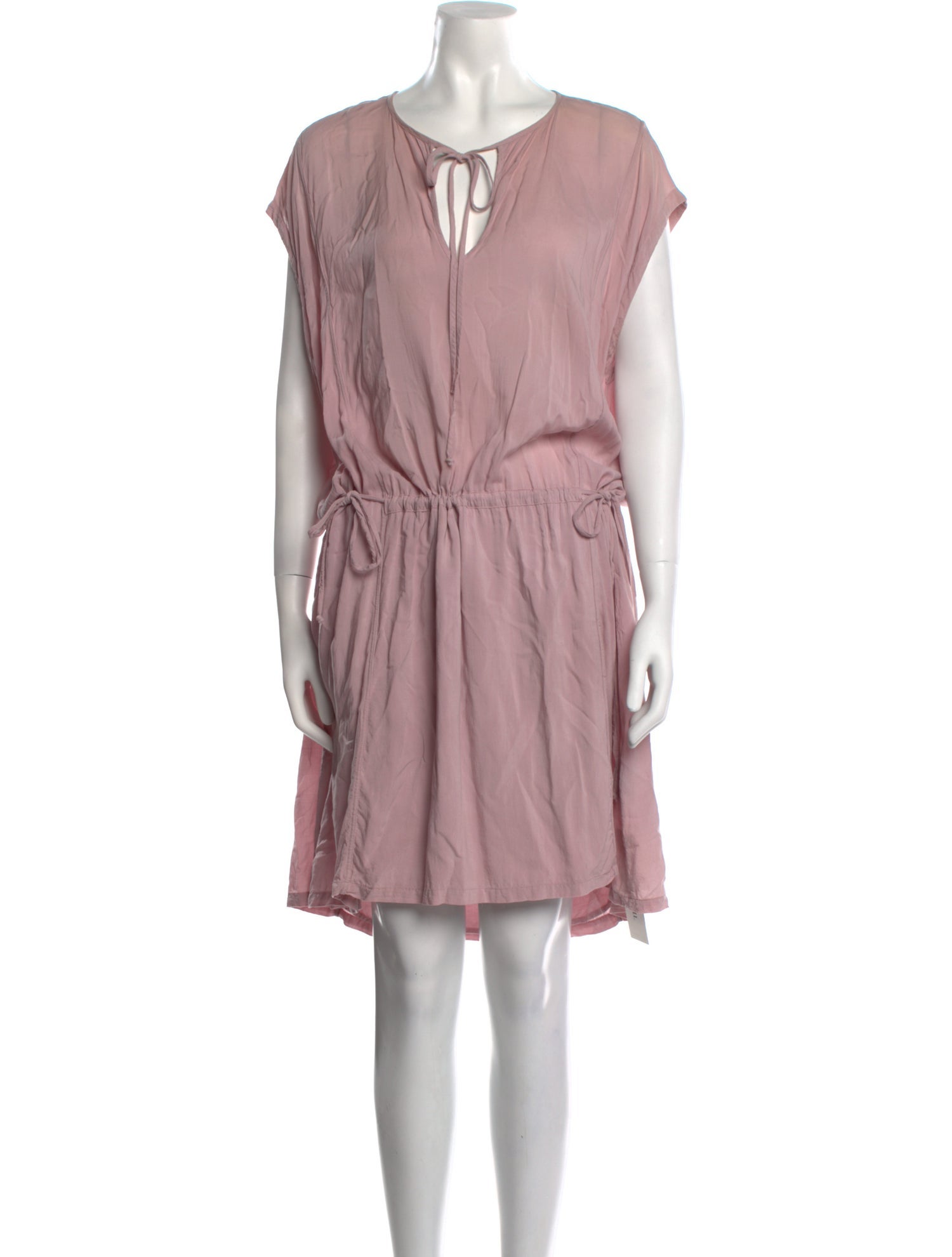 Raquel Allegra V-Neck Knee-Length Dress