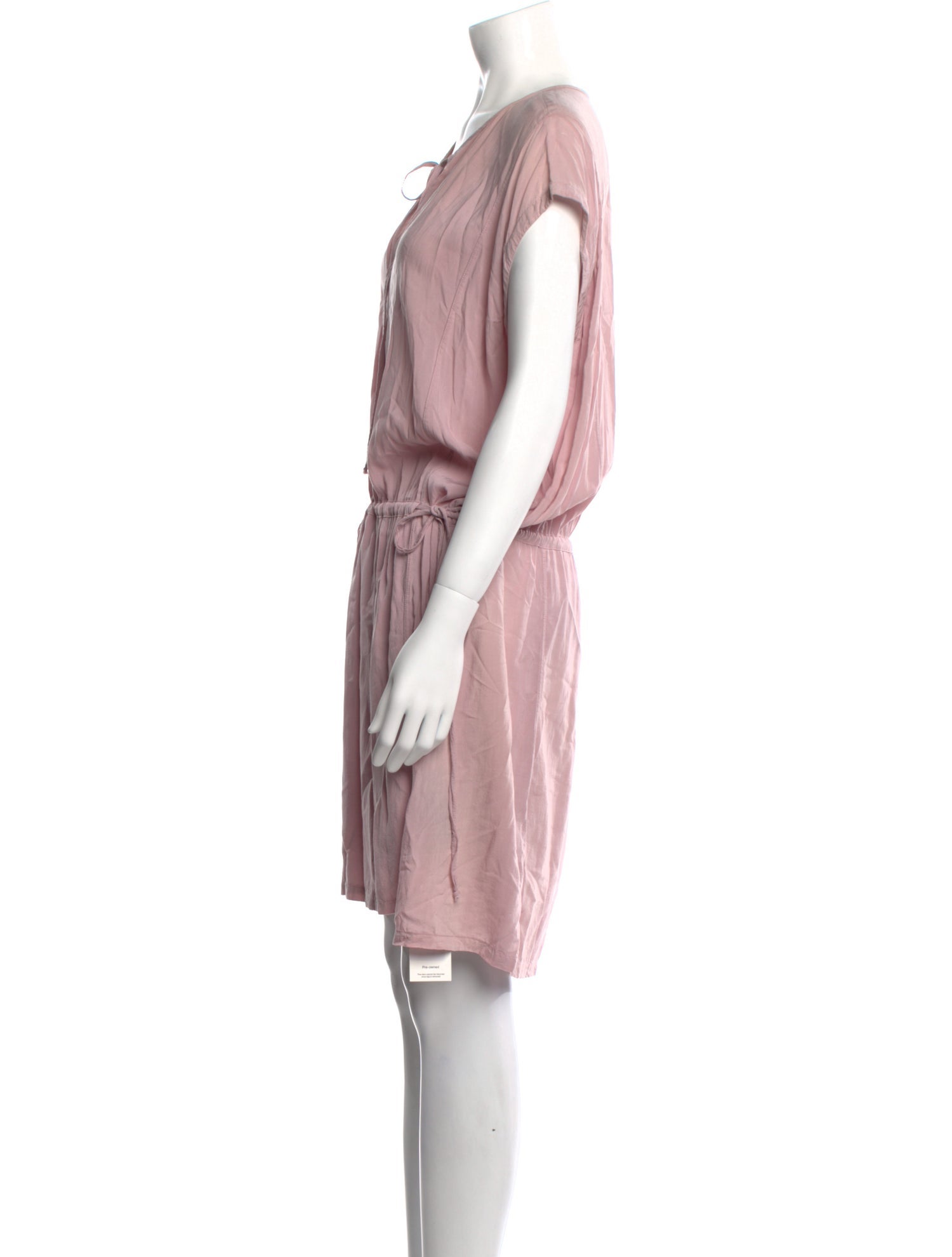 Raquel Allegra V-Neck Knee-Length Dress