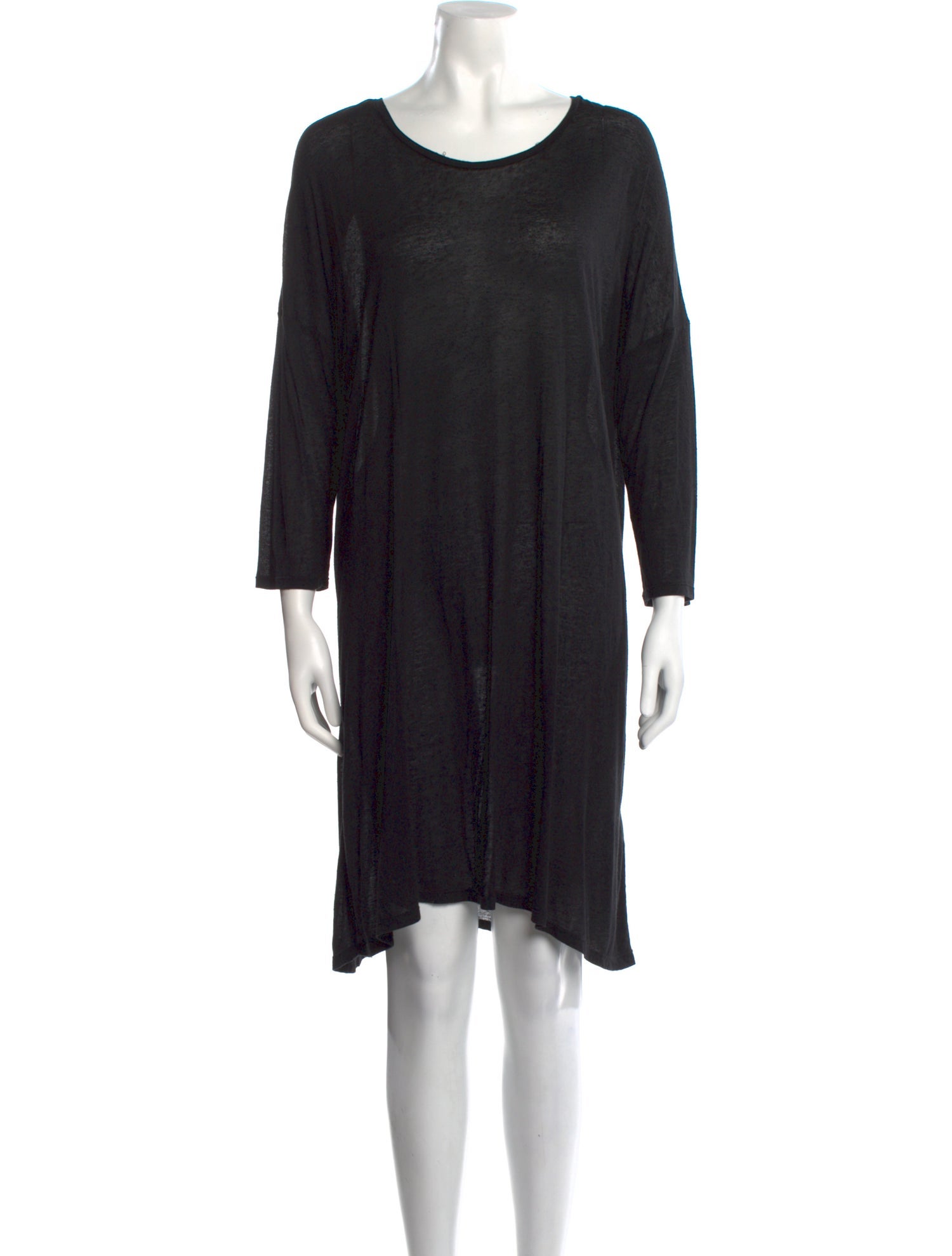 Raquel Allegra Scoop Neck Mini Dress
