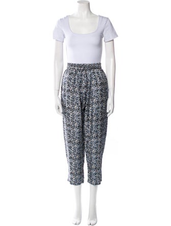 Raquel Allegra Silk Printed Pant Set